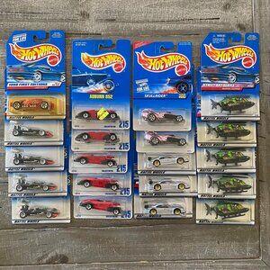 Hot Wheels Lot Of 20 Cars Auburn 852 Mercedes Skullrider Chopper Super Modified
